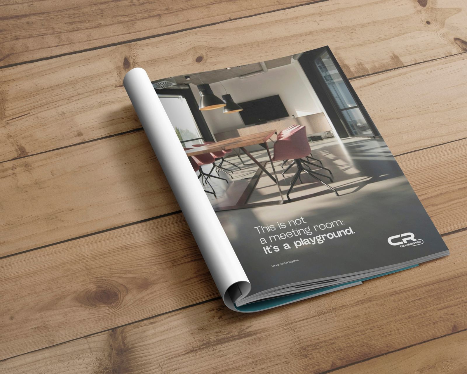 C&R magazine spread: this is not a meeting room, it is a playground